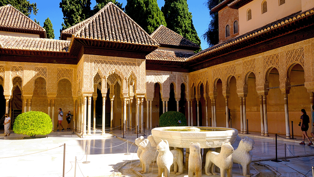 Palacios Nazaríes in the Alhambra (Granada)